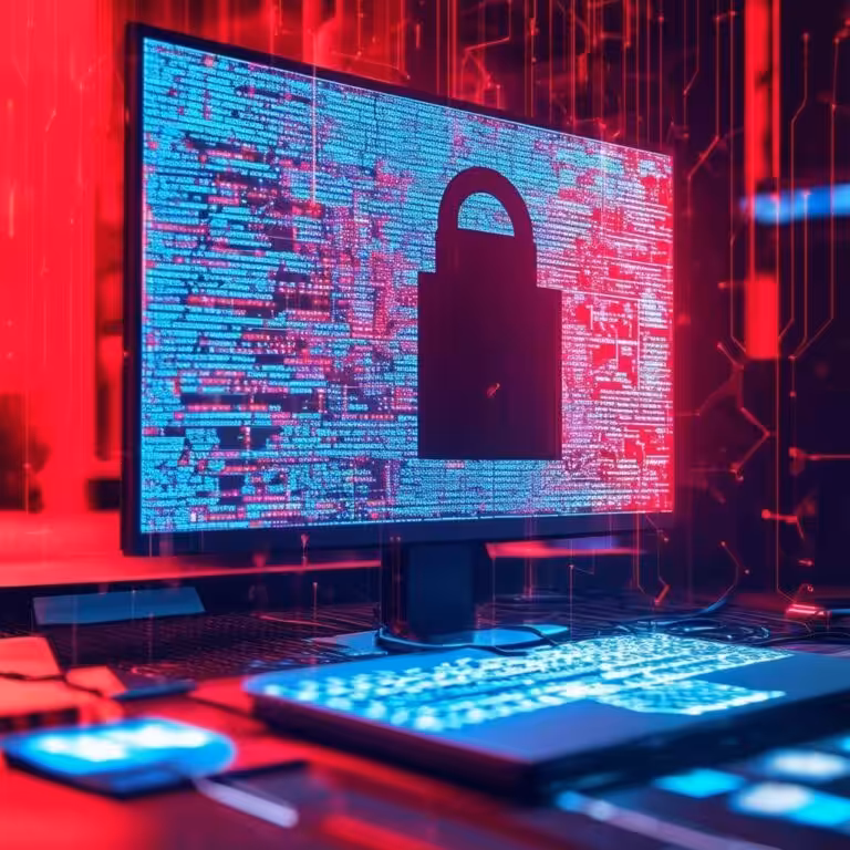 Remote cybersecurity expert working on protecting a network from cyber threats