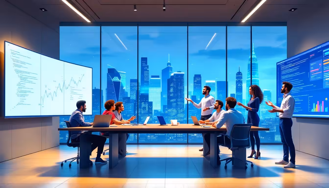 An illustration of essential skills for LatAm developers, including technical and soft skills.