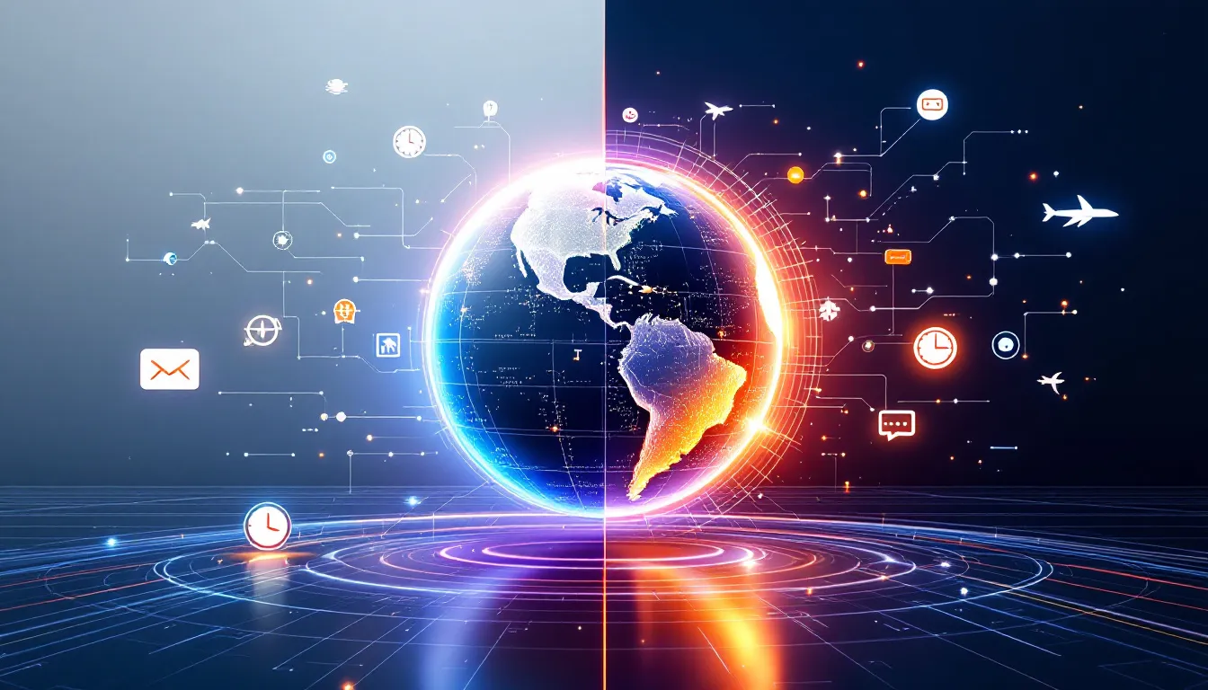 A visual representation of the benefits of nearshore contact centers.