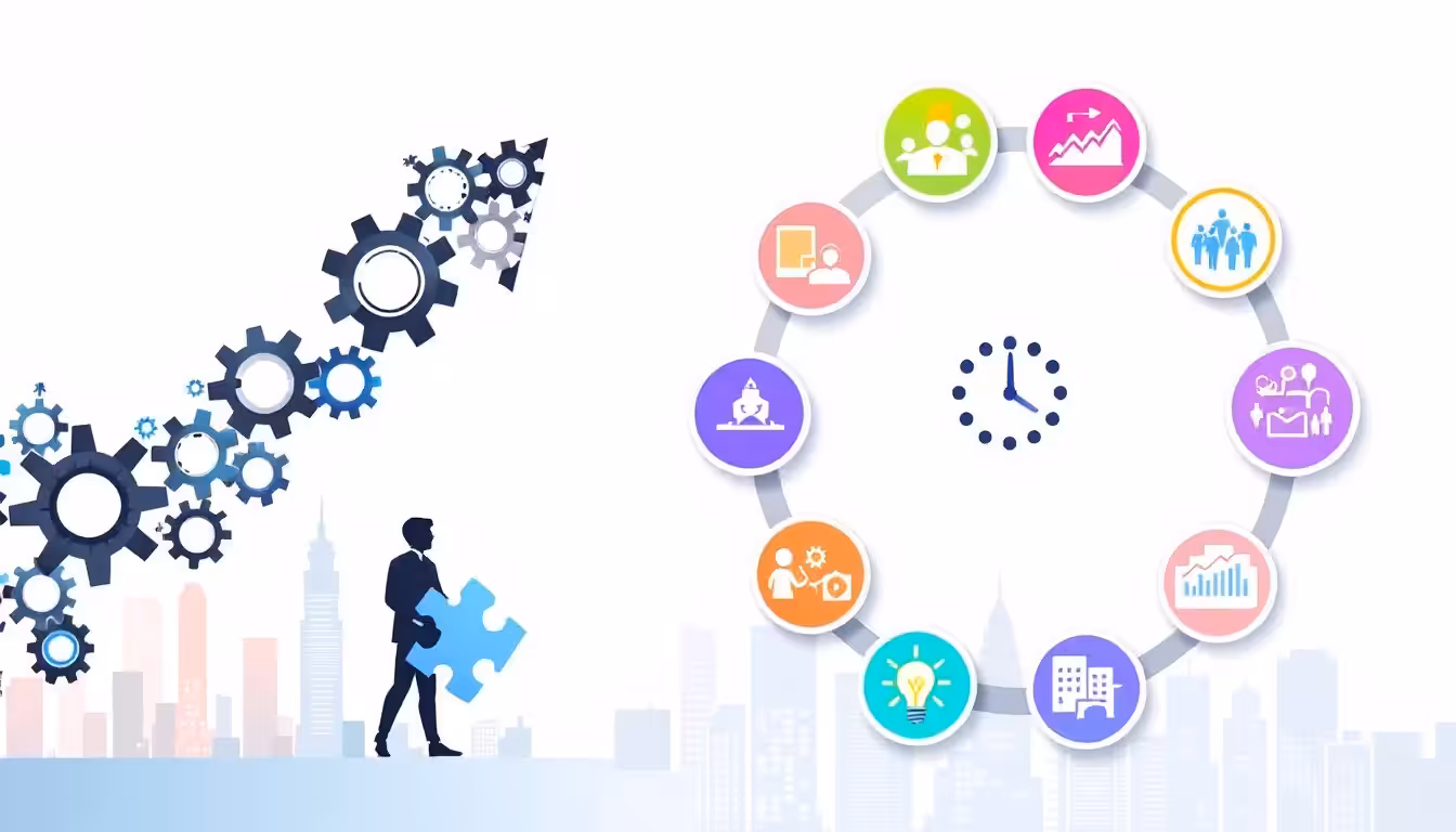 A visual representation of the benefits of short term staffing services.