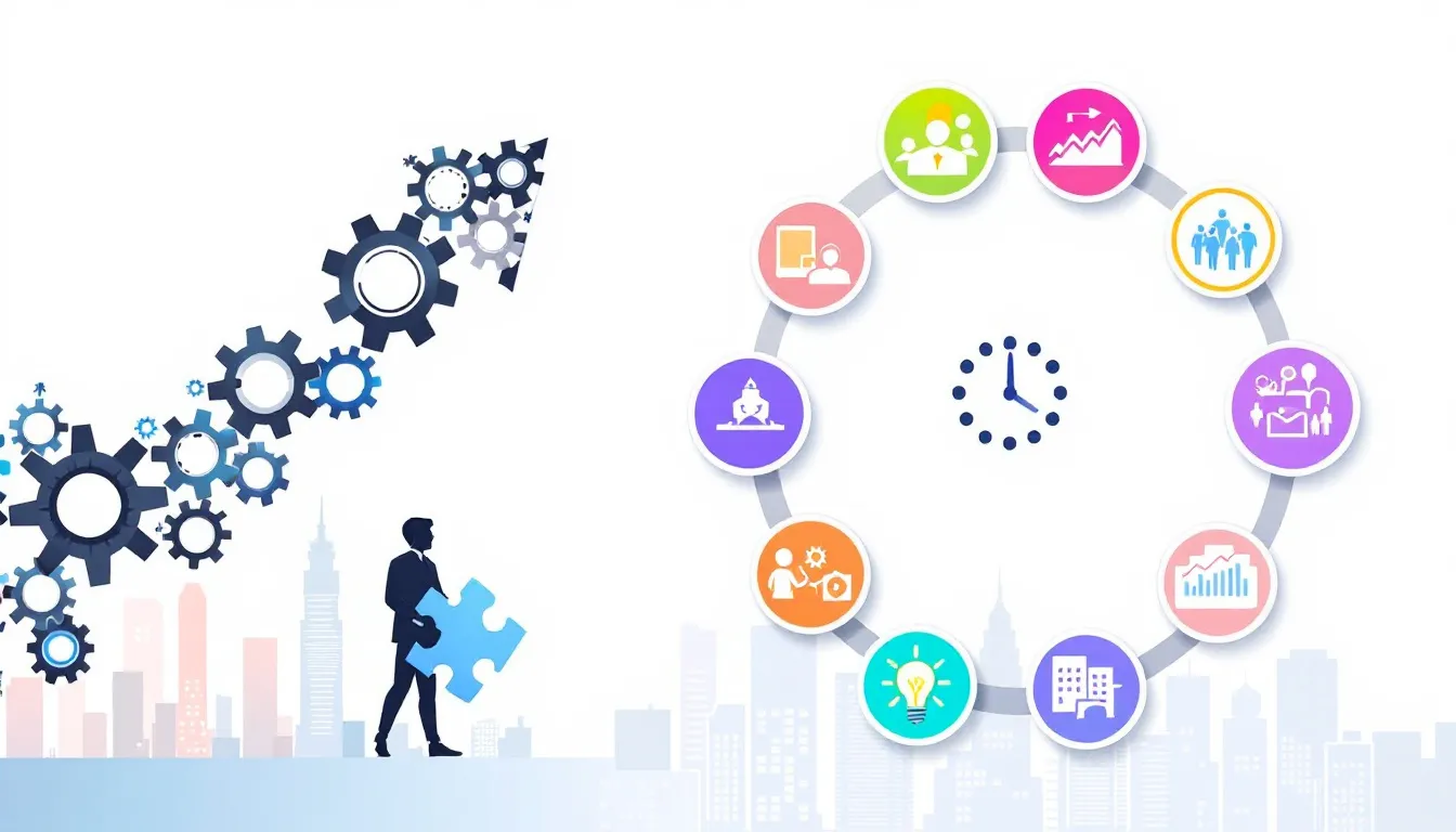 A visual representation of the benefits of short term staffing services.