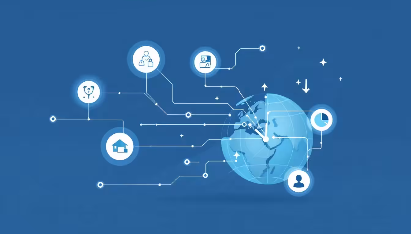 Illustration of tailored staffing solutions for various industries.