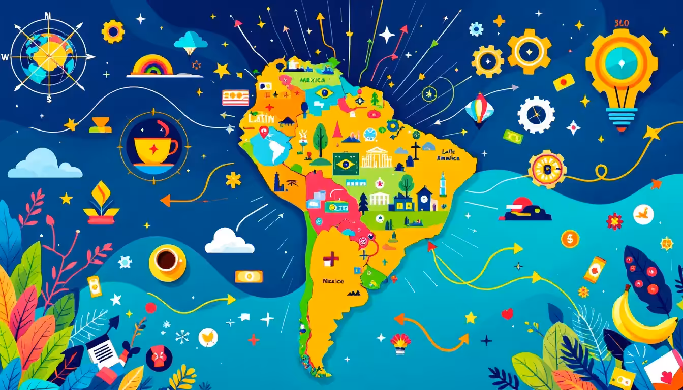 An infographic showing the role of foreign investment in Latin America's economic growth.