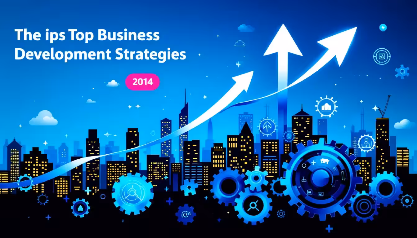 A graphic illustrating top business development strategies for professional services firms.
