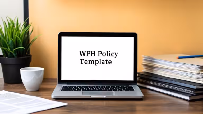 work from home policy template