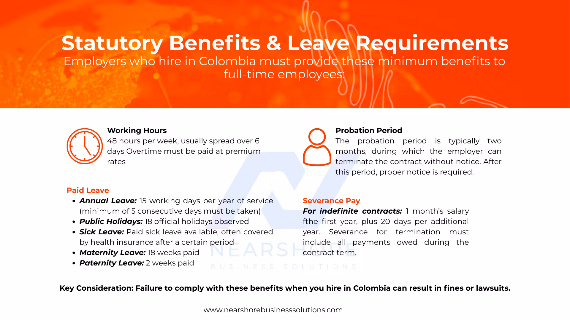 Statutory Benefits in Colombia